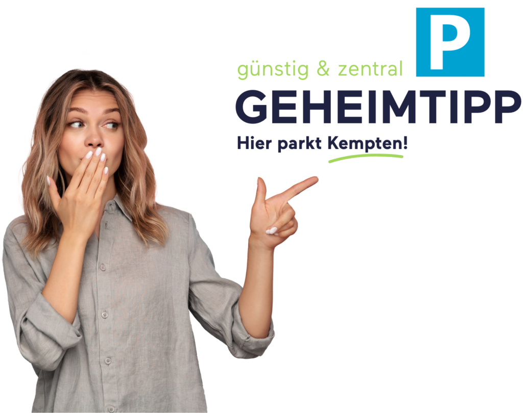 Hier parkt Kempten günstig und zentral. Geheimtipp